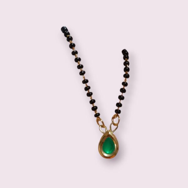 Drop Kudan Mangalsutra With Earring - Image 2