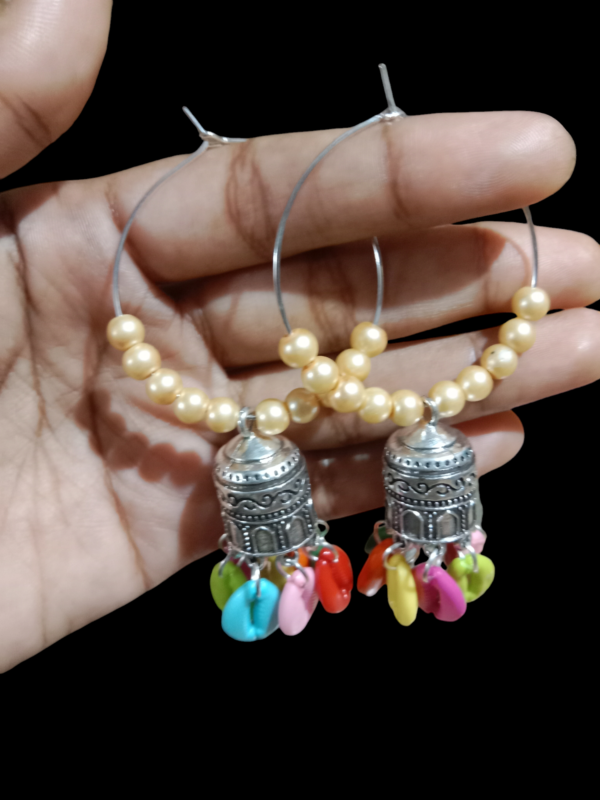 Hoop Cowri Jhumka Earring