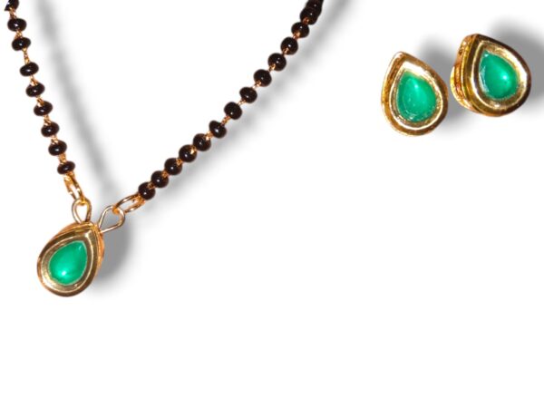 Drop Kudan Mangalsutra With Earring