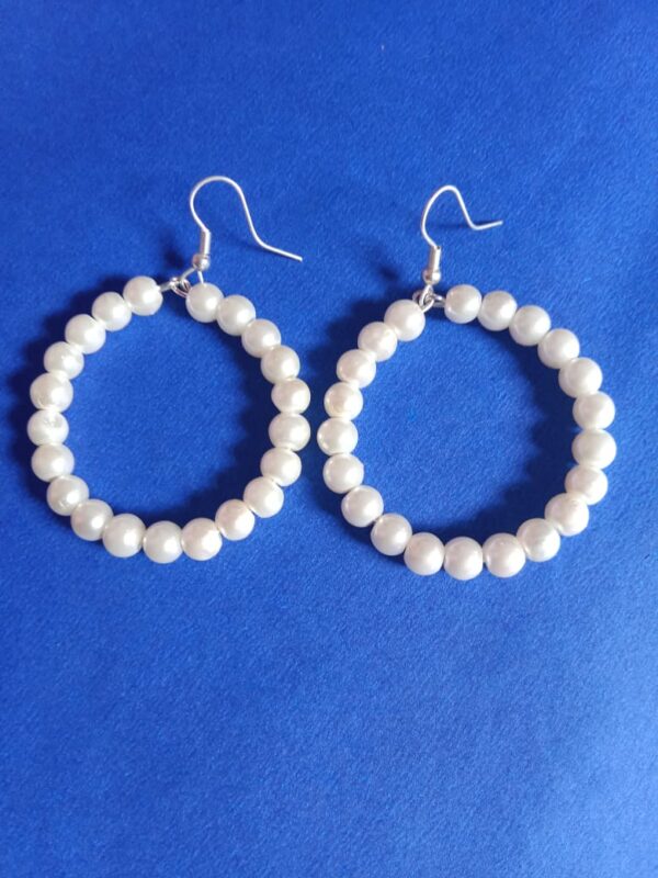 Hoop Pearl Earring/6mm - Image 2