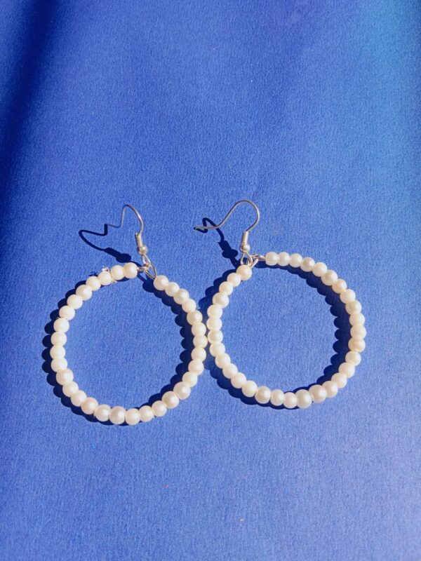 Hoop Pearl Earring/4mm